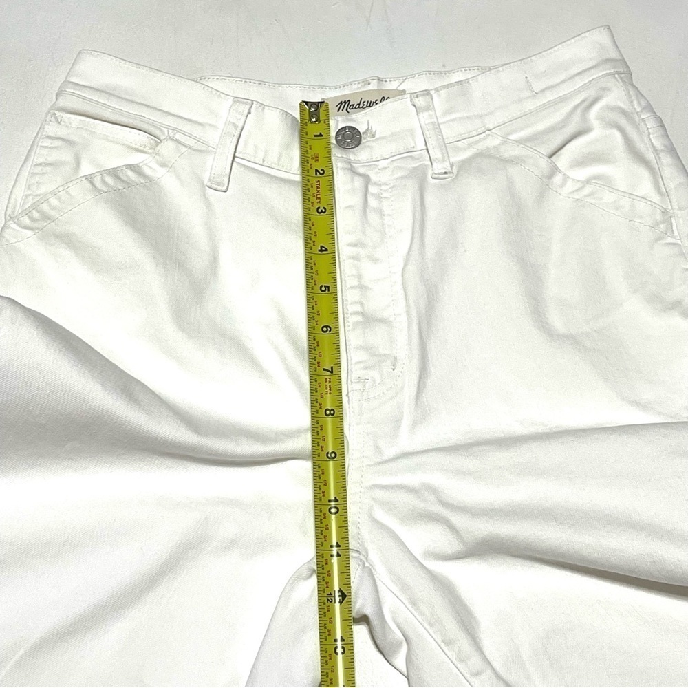 Madewell Woman White Wide Legs Crops Jeans Size 29 - Picture 9 of 14